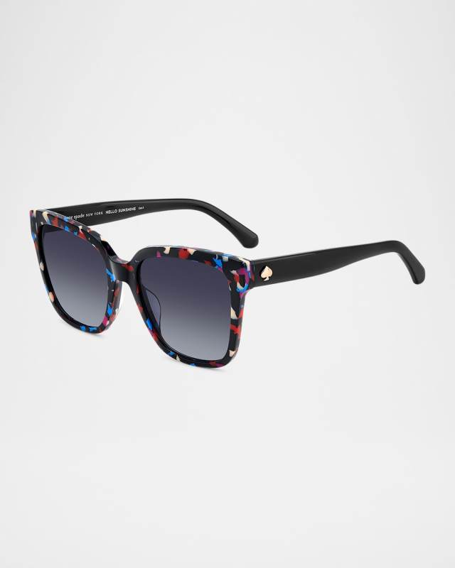 kiya square acetate sunglasses